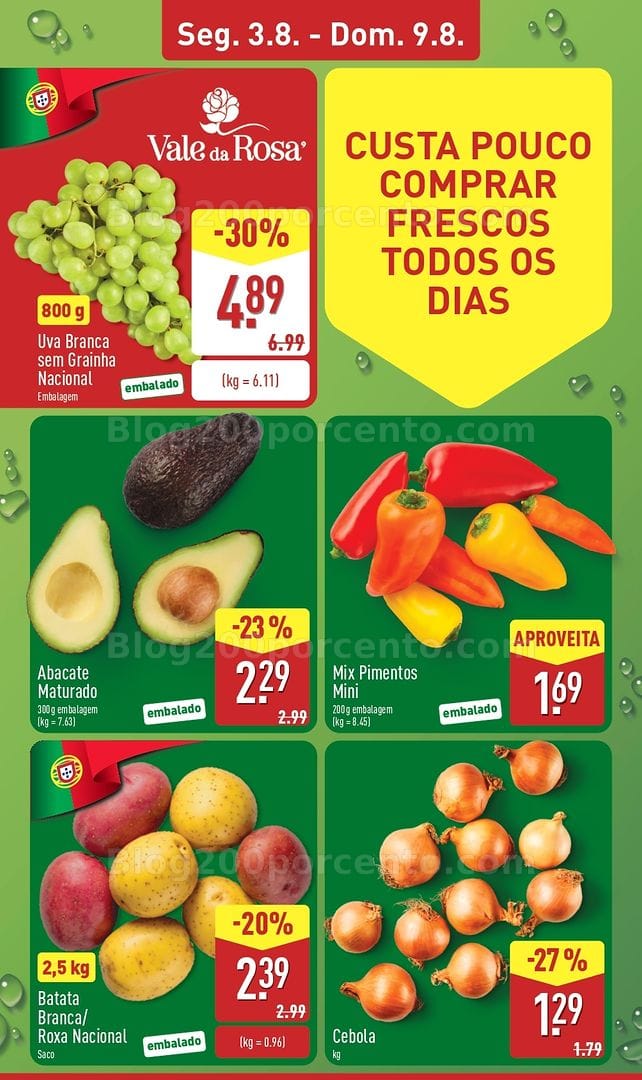 Antevisão Folheto ALDI Promoções de 3 a 9 agosto